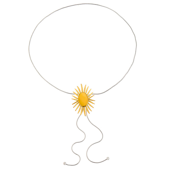 Women Fashion Geometric Stainless Steel Snake Bone Chain Necklace With Electroplating