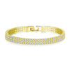 Women Fashion Luxury Jewelry Copper Geometric Bracelet With Electroplating