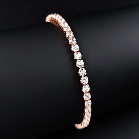 Women Fashion Luxury Jewelry Copper Geometric Bracelet With Electroplating