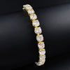 Women Fashion Luxury Jewelry Copper Geometric Bracelet With Electroplating