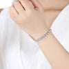 Women Fashion Luxury Jewelry Copper Geometric Bracelet With Electroplating