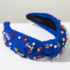 Women Fashion Pearl Widebrimmed Decorative Headband Set With Pearls