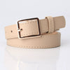 Women Fashion Pu Leather Decorative Belt Minimalist All Match Pin Buckle Belt For Coat Sweater Jeans And Trousers