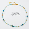 Women Handmade Natural Pearl Natural Stone Huangbei Crystal Stainless Steel Geometric Style Necklace With Electroplating
