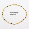 Women Handmade Natural Pearl Natural Stone Huangbei Crystal Stainless Steel Geometric Style Necklace With Electroplating
