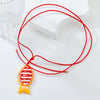 Women Jewelry Tropical Fish Clown Fish Pendant Necklace Earrings Set Plastic Resin Alloy Handmade Snake Bone Chain Animals Zodiac Style