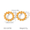 Women Marine Wind Stainless Steel Bracelet With Starfish Conch Shell Combination Vacuum Plating Manual