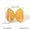 Women Marine Wind Stainless Steel Bracelet With Starfish Conch Shell Combination Vacuum Plating Manual