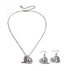 Women Metal Alloy Pendant Regular Chain Necklace Retro Western Style Geometric Pattern Electroplating
