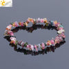Women Natural Stone Minimalist Handmade Irregular Gravel Crystal Chip Bracelet