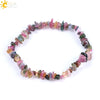 Women Natural Stone Minimalist Handmade Irregular Gravel Crystal Chip Bracelet