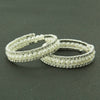 Women Pearl Handmade Geometric Threelayer Spiral Wide Bracelet