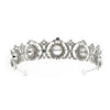 Women Retro Luxury Pearl Crown Headband With Diamond Design Hollow Bridal Wedding Headwear