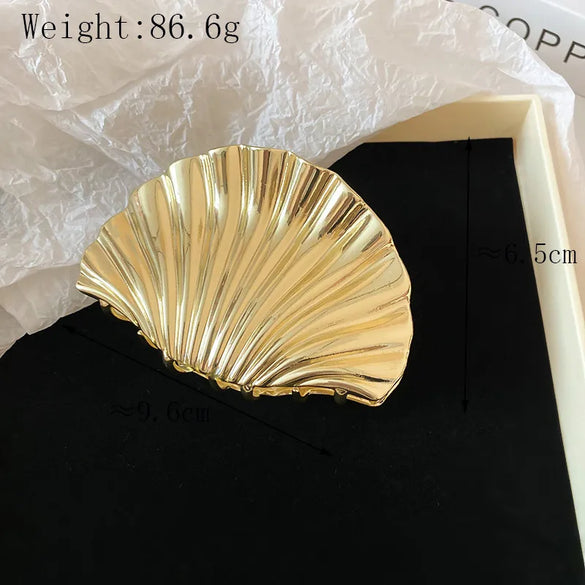 Women'S Beach Sweet Shell Alloy Hair Claws