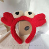Women'S Cartoon Style Cute Bear Flower Antlers Plush Handmade Hair Band
