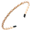 Women'S Casual Color Block Artificial Crystal Alloy Plating Inlay Crystal Hair Band