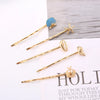 Women'S Casual Marine Style Star Shell Alloy Enamel Hair Clip