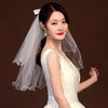 Women'S Casual Retro Solid Color Gauze Birdcage Veils