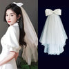 Women'S Casual Retro Solid Color Gauze Birdcage Veils
