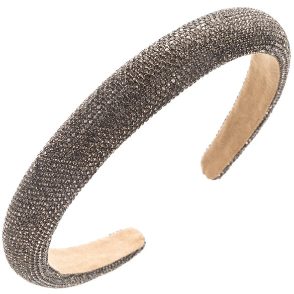 Women'S Casual Vacation Classic Style Geometric Alloy Cloth Inlay Rhinestones Hair Band