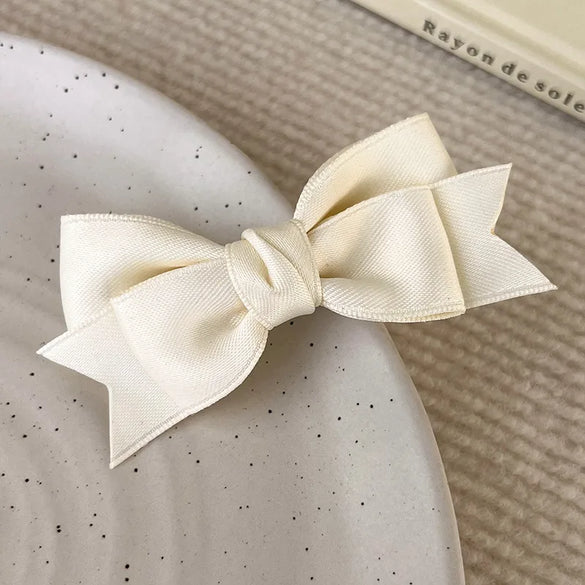 Women'S Cute Korean Style Bow Knot Cloth Hair Clip