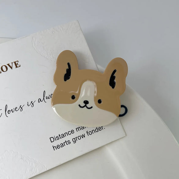 Women'S Cute Lady Rabbit Animal Dog Acetic Acid Sheets Hair Clip