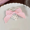 Women'S Cute Romantic Bow Knot Cloth Lace Hair Clip