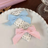 Women'S Cute Romantic Bow Knot Cloth Lace Hair Clip