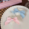 Women'S Cute Romantic Bow Knot Cloth Lace Hair Clip