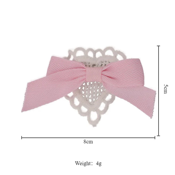Women'S Cute Romantic Bow Knot Cloth Lace Hair Clip