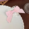 Women'S Cute Romantic Bow Knot Cloth Lace Hair Clip