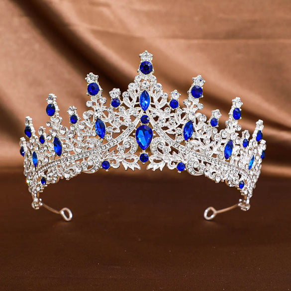 Women'S Elegant Bridal Streetwear Crown Alloy Plating Inlay Rhinestones Hair Band Crown