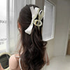 Women'S Elegant Simple Style Bow Knot Arylic Hair Claws