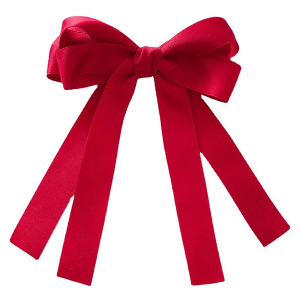 Women'S Elegant Simple Style Bow Knot Silk Hair Clip