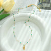 Women's Fashion Flower Titanium Steel Necklace Plating Stainless Steel Necklaces
