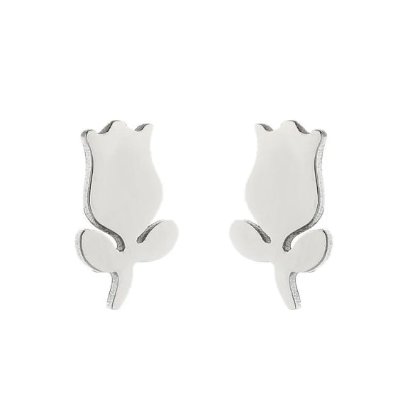 Fashion Korean Style Geometric Star 304 Stainless Steel No Inlaid 18K Gold Plated Ear Studs