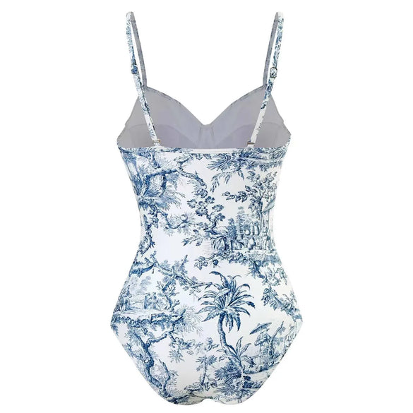 Women'S Fashion Plant Polyester One Pieces 1 Piece