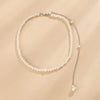 Fashion Simple Style Geometric Imitation Pearl Iron Wholesale Body Chain
