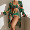 Women'S Flower 3 Piece Set Bikinis