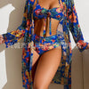 Women'S Flower 3 Piece Set Bikinis