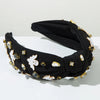 Women'S Funny Classic Style Pumpkin Ghost Skull Alloy Cloth Rhinestone Inlay Hair Band