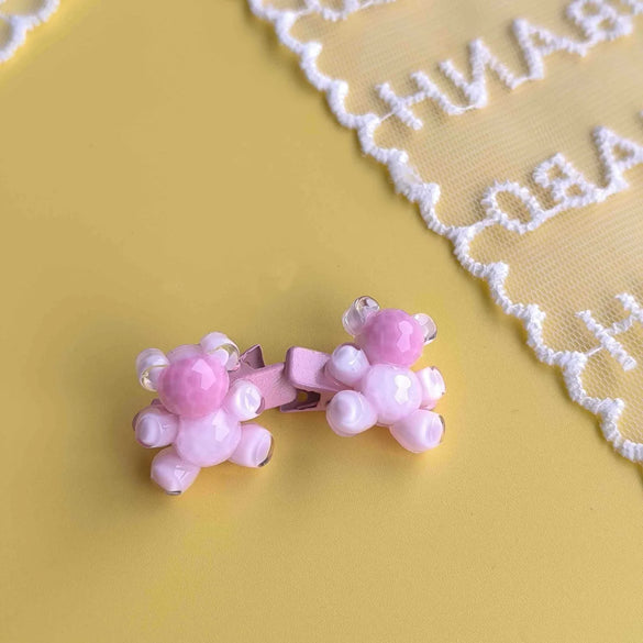Women'S Glam Cute Sweet Bear Alloy Resin Inlay Resin Hair Clip
