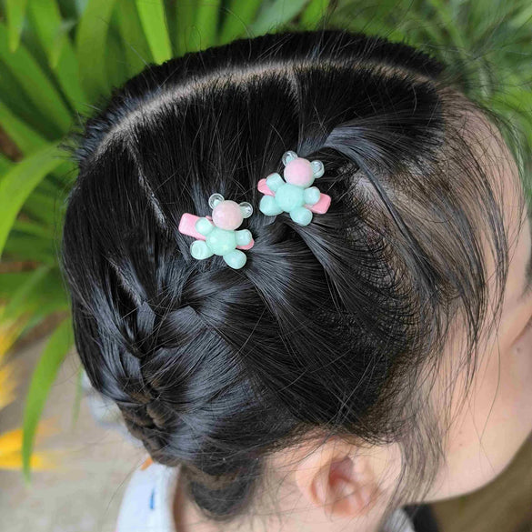 Women'S Glam Cute Sweet Bear Alloy Resin Inlay Resin Hair Clip