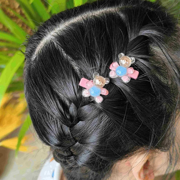 Women'S Glam Cute Sweet Bear Alloy Resin Inlay Resin Hair Clip
