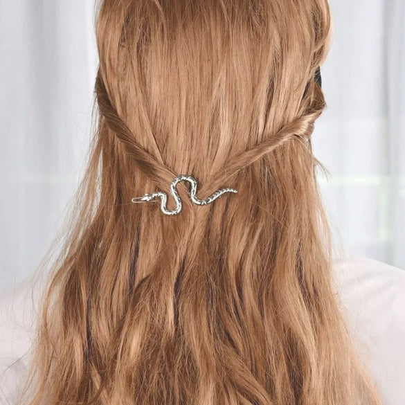 Women'S IG Style Snake Alloy Plating Inlay Rhinestones Hair Clip