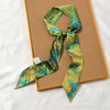 Women'S Lady Flower Satin Silk Scarf