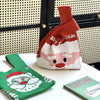 Women'S Medium Polyester Santa Claus Cute Square Open Handbag