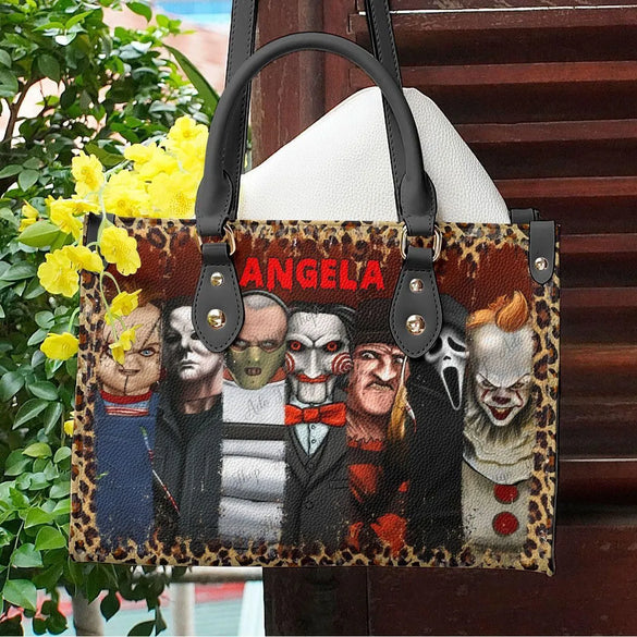 Women'S Medium Pu Leather Letter Elegant Streetwear Square Hook Loop Tote Bag