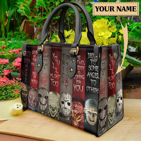 Women'S Medium Pu Leather Letter Elegant Streetwear Square Hook Loop Tote Bag
