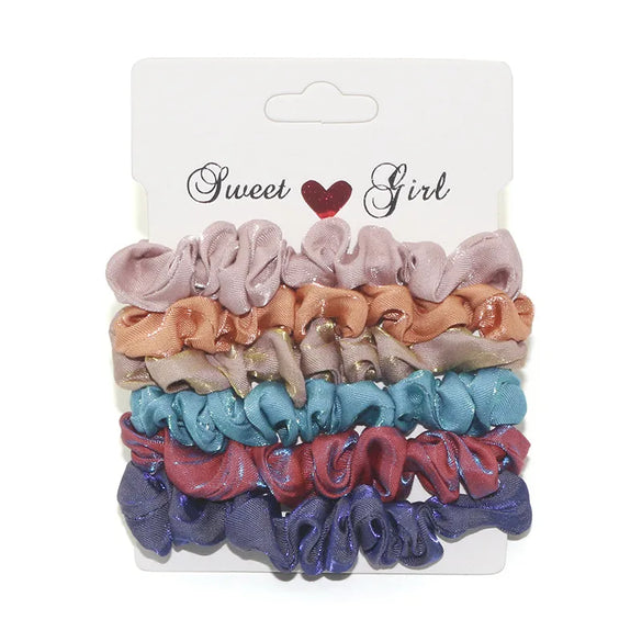 Women'S Modern Style Sweet Korean Style Polka Dots Solid Color Cloth Hair Tie